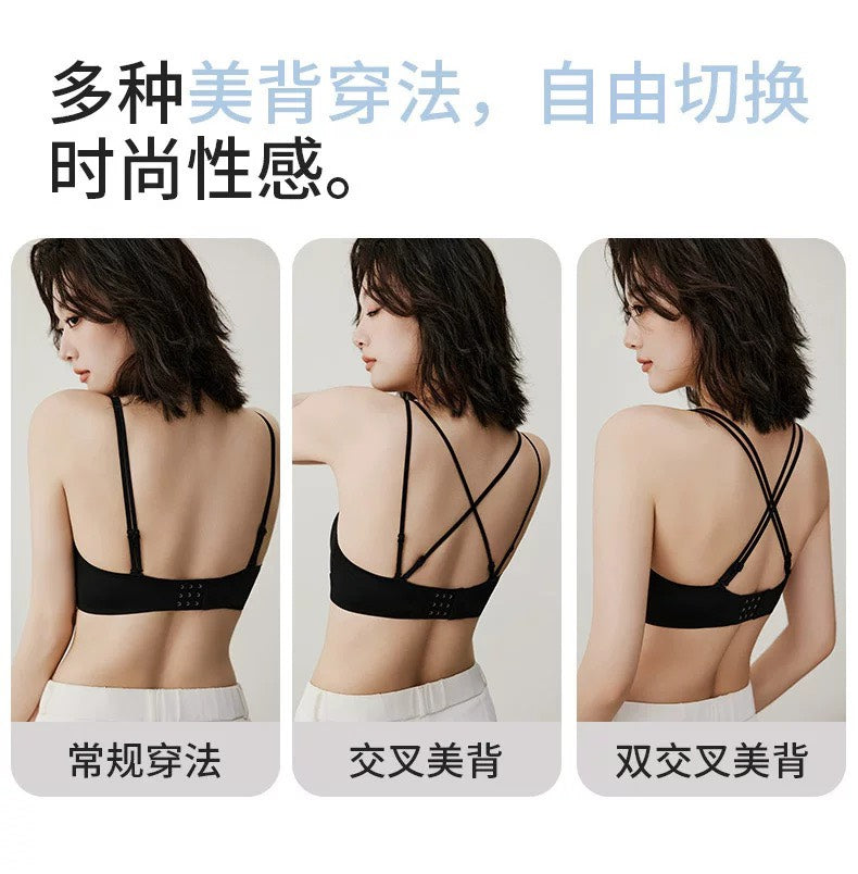 【新品】【絲之莎】【花廓無痕雙提拉無鋼圈抹胸內衣】