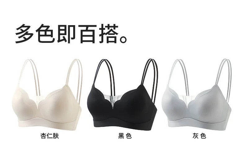 【新品】【絲之莎】【花廓無痕雙提拉無鋼圈抹胸內衣】